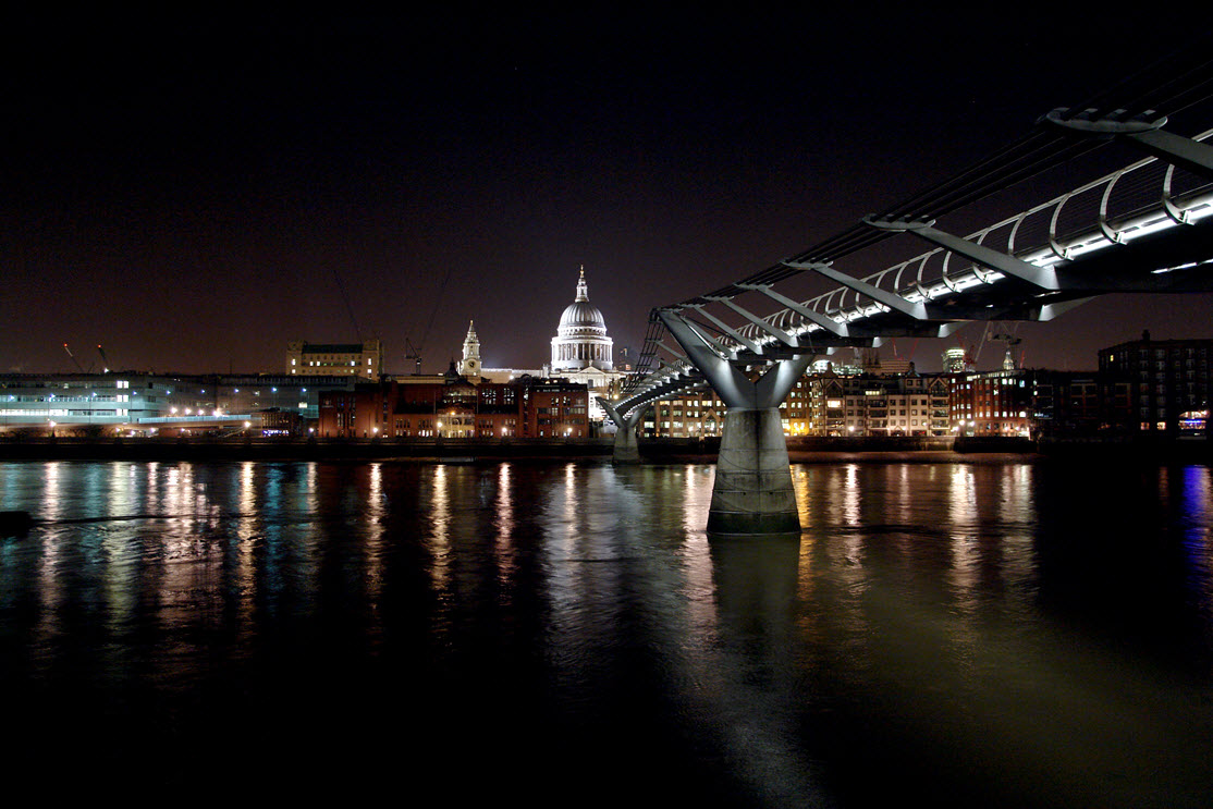 Millennium Bridge Night